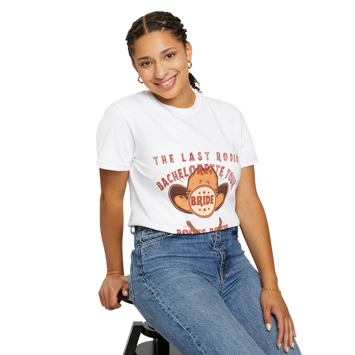 The Last Rodeo Bachelorette Shirt — Retro Western Bride Tee | Boots, Booze & Besties