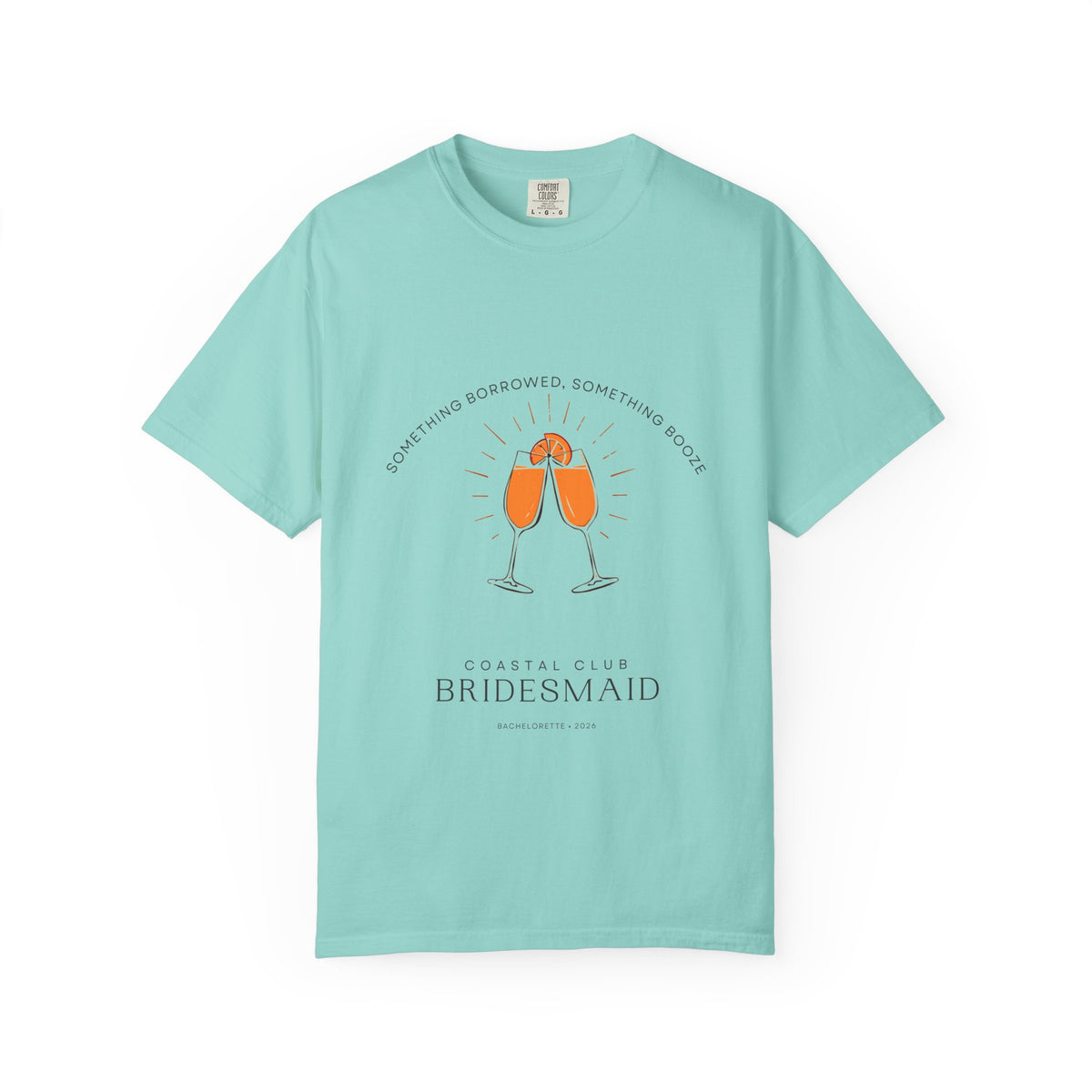 Coastal Club Bridesmaid Shirt — Something Borrowed Something Booze Bachelorette Tee | Comfort Colors® 1717