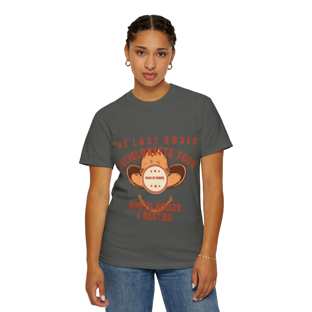 The Last Rodeo Maid of Honor Shirt — Retro Western Bachelorette Tour Tee | Boots, Booze & Besties