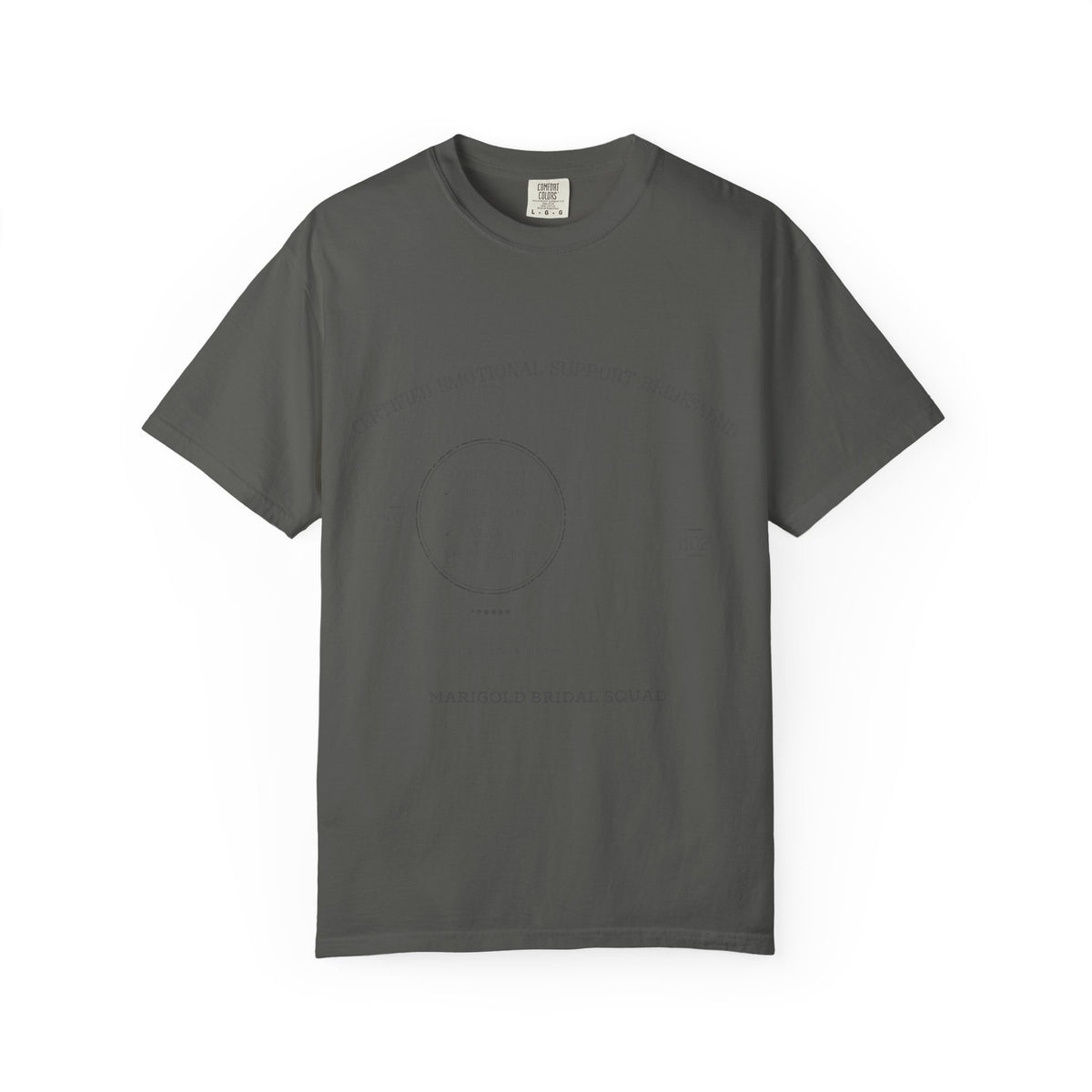 Emotional Support Bridesmaid Shirt — Vintage Apothecary Rx Badge Tee | Comfort Colors® 1717