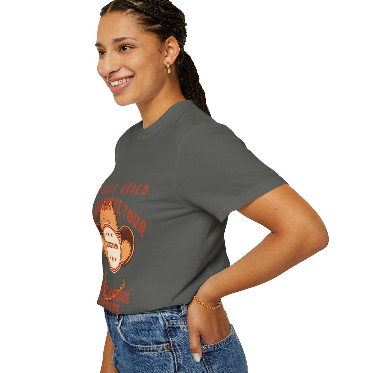 The Last Rodeo Bridesmaid Shirt — Retro Western Bachelorette Tour Tee | Boots, Booze & Besties