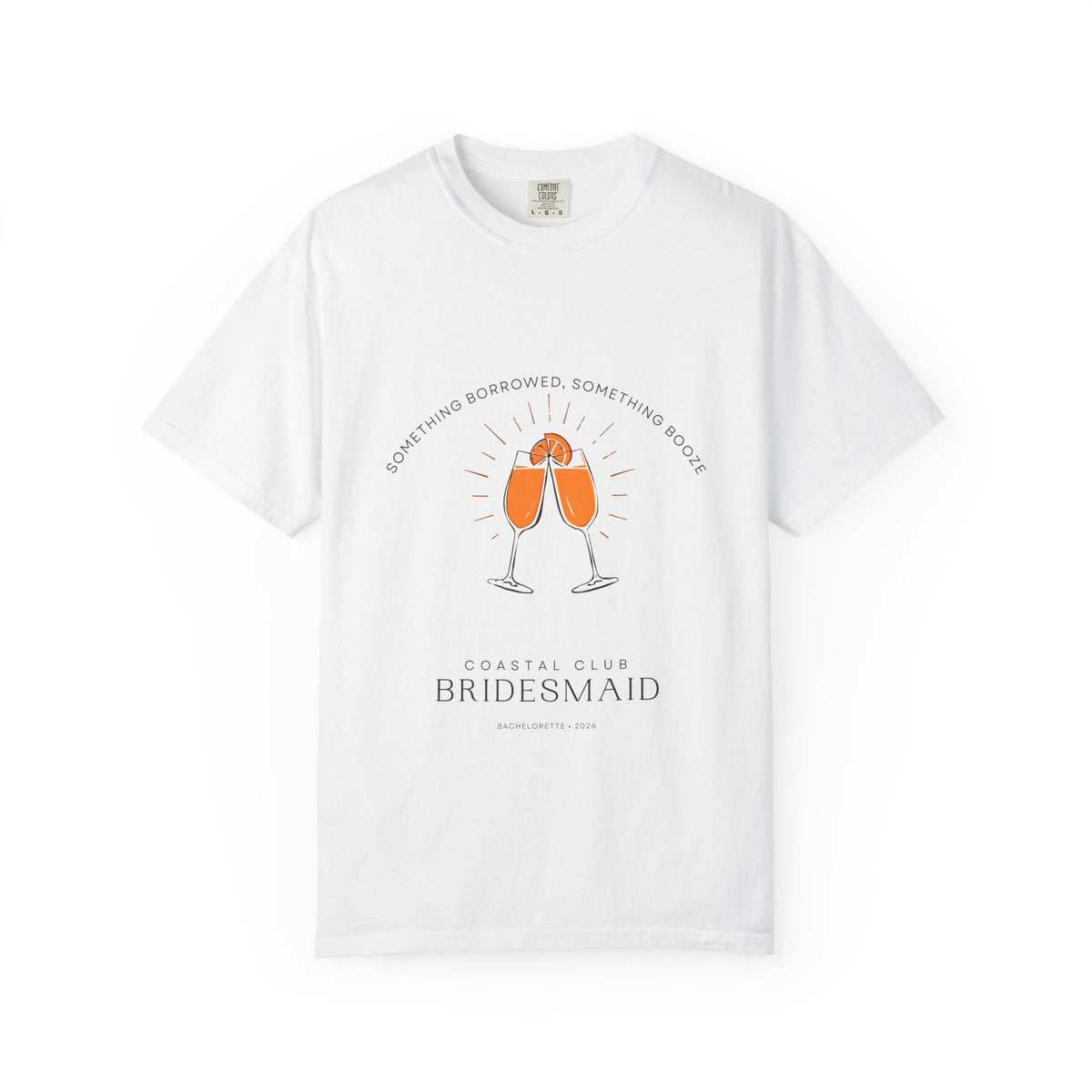 Coastal Club Bridesmaid Shirt — Something Borrowed Something Booze Bachelorette Tee | Comfort Colors® 1717