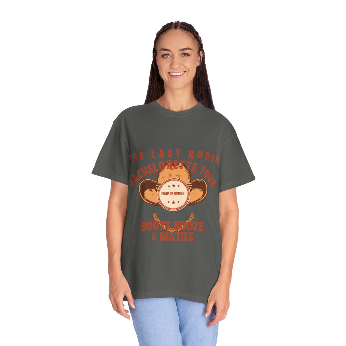 The Last Rodeo Maid of Honor Shirt — Retro Western Bachelorette Tour Tee | Boots, Booze & Besties