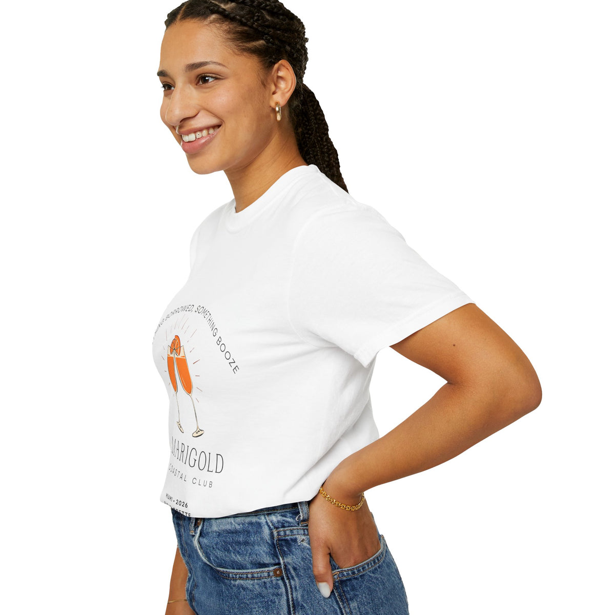 Coastal Chic Bachelorette Shirt — Retro Coastal Club Tour Tee | Something Borrowed, Something Booze