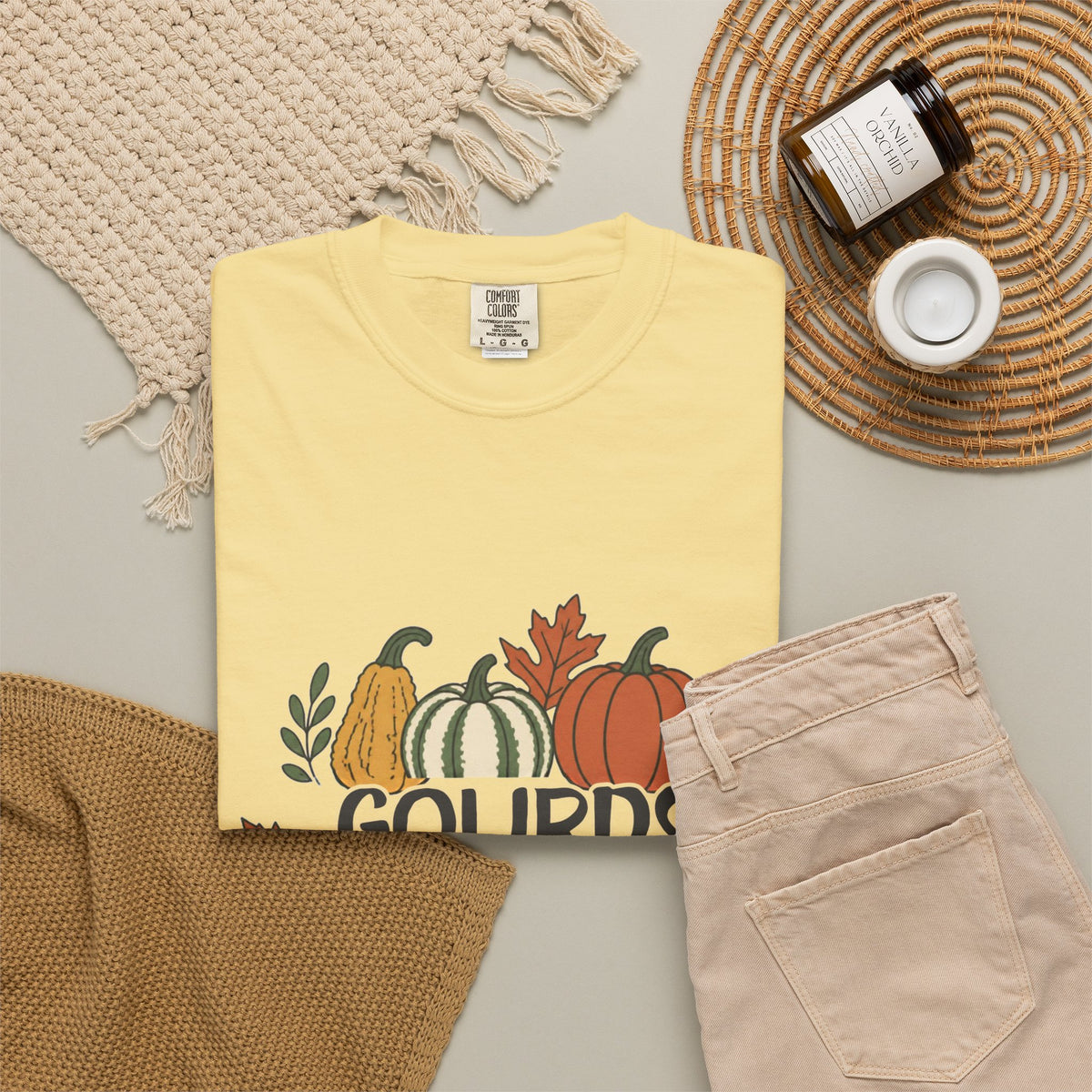 Gourds, Glue Sticks & Guided Practice Shirt — SPED Teacher Fall Tee | Comfort Colors® 1717