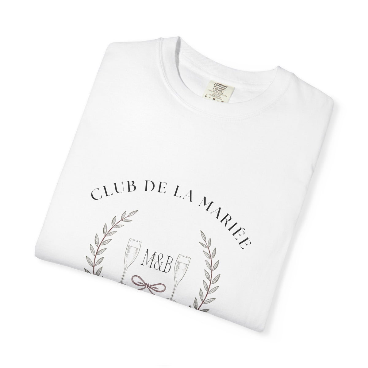 Club De La Mariée Shirt — Vintage European Country Club Bridal Crest Tee | Comfort Colors® 1717