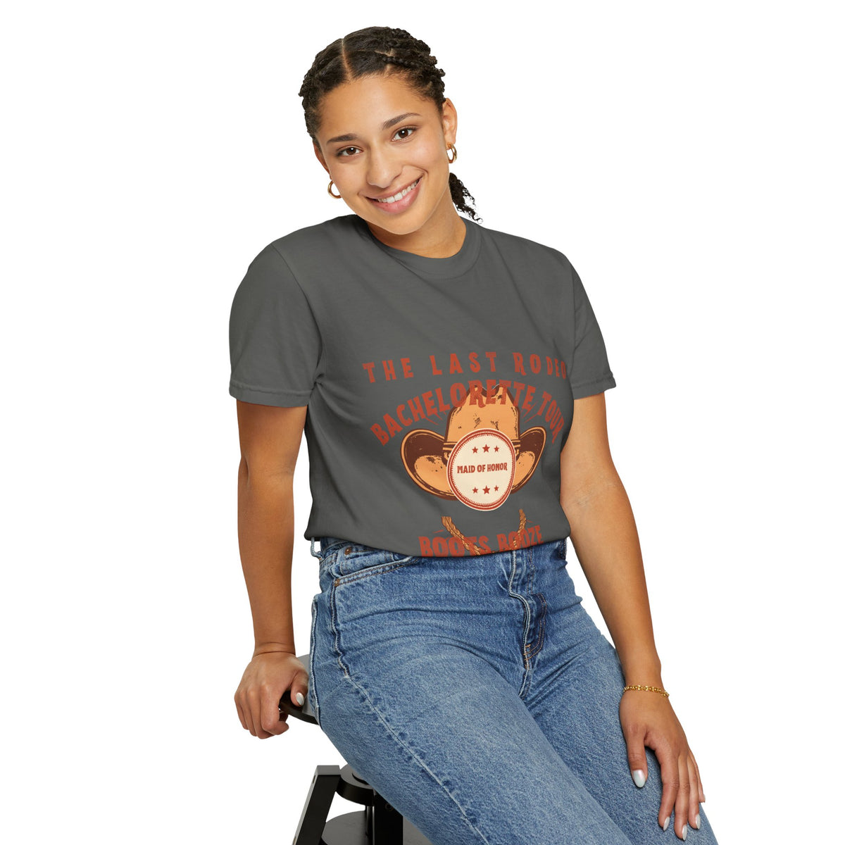 The Last Rodeo Maid of Honor Shirt — Retro Western Bachelorette Tour Tee | Boots, Booze & Besties